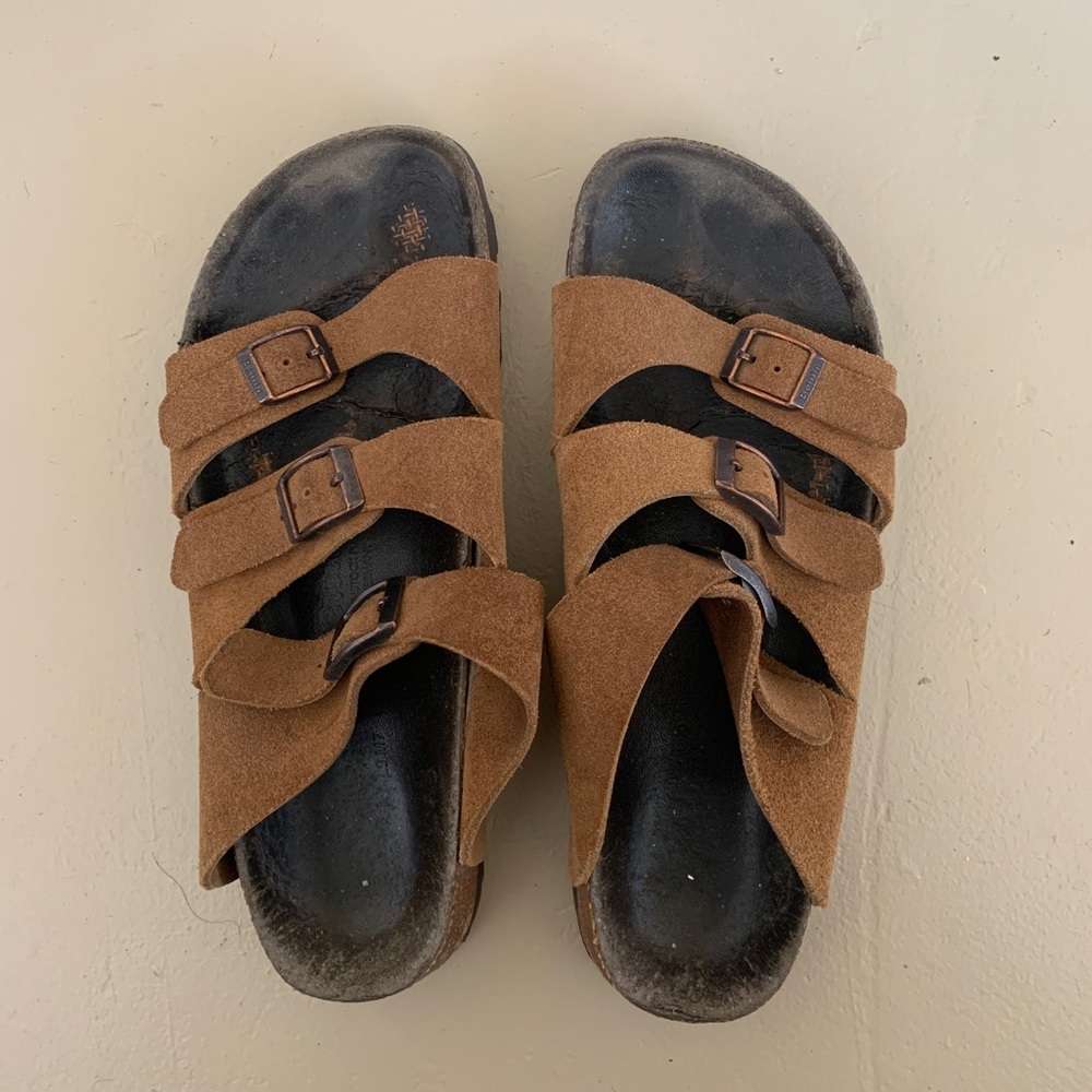 Brown suede Birkenstock 40